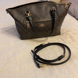 Coach prairie satchel coated canvas